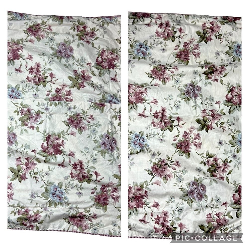 2 Waverly Rose Standard Pillow Shams Floral Gingham Norfolk Sonata Cottagecore